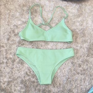 NEVER WORN NEON GREEN BIKINI!!!!!